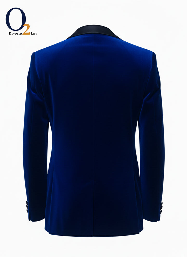 Mens Velvet Tuxedo  Shawl Collar  Dinner Prom One Button o2fashions
