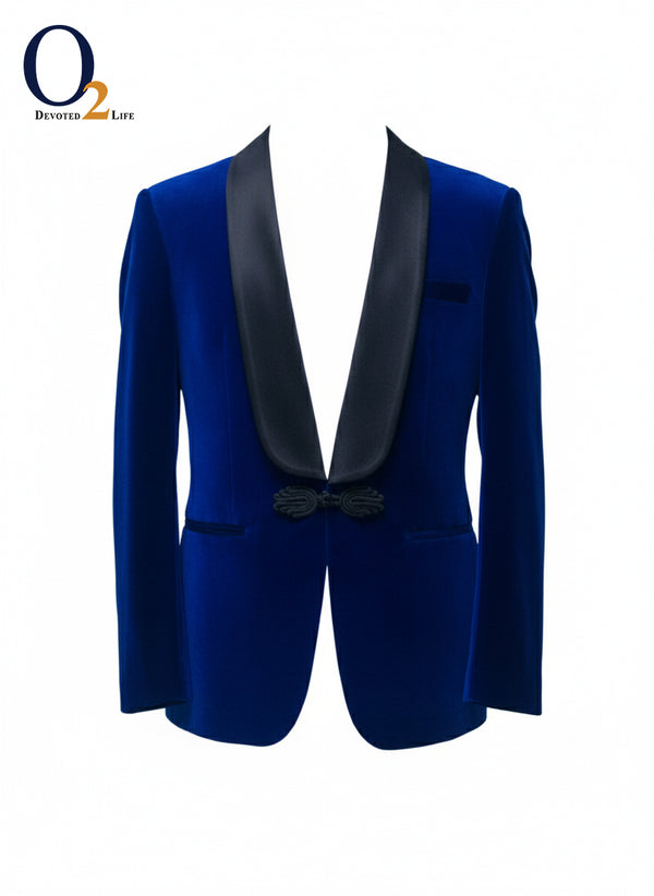 Mens Velvet Tuxedo  Shawl Collar  Dinner Prom One Button o2fashions