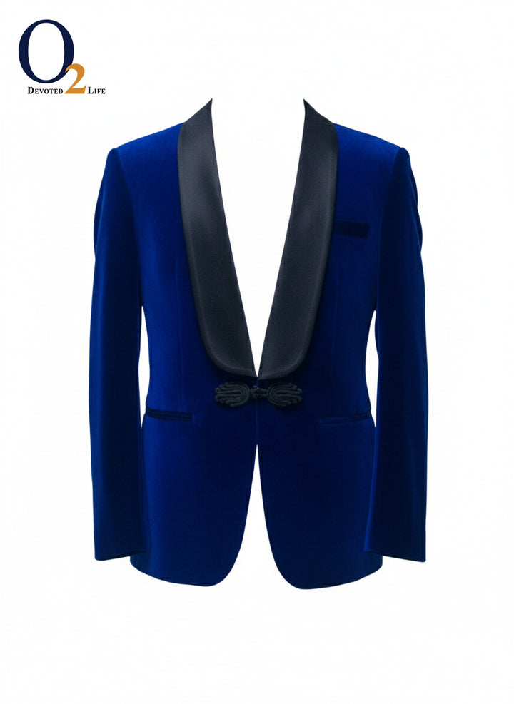 Mens Velvet Tuxedo  Shawl Collar  Dinner Prom One Button o2fashions