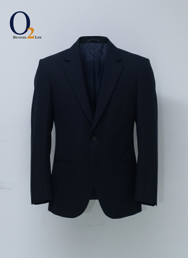 Dark Navy Blue Notch Napel Blazer ENVY