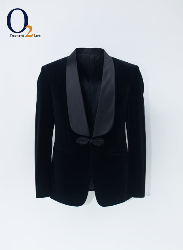 Men's Velvet Tuxedo  Shawl Collar  Dinner Prom One Button ENVY