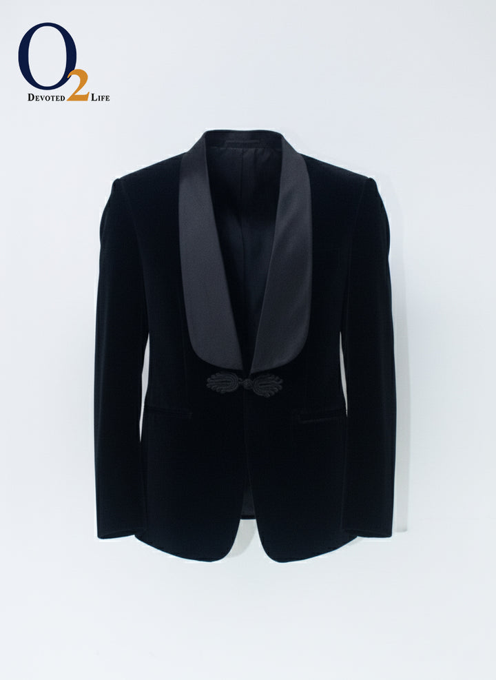 Men's Velvet Tuxedo  Shawl Collar  Dinner Prom One Button ENVY