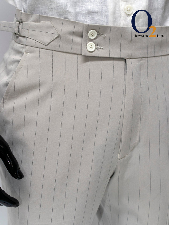 High-waisted, wide-leg pleated Boot cut pant with side-tab adjusters ENVY