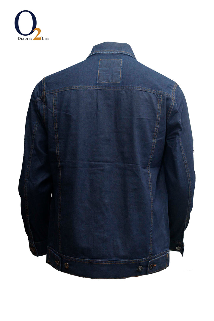 Dark Blue Raw Denim Jacket o2fashions