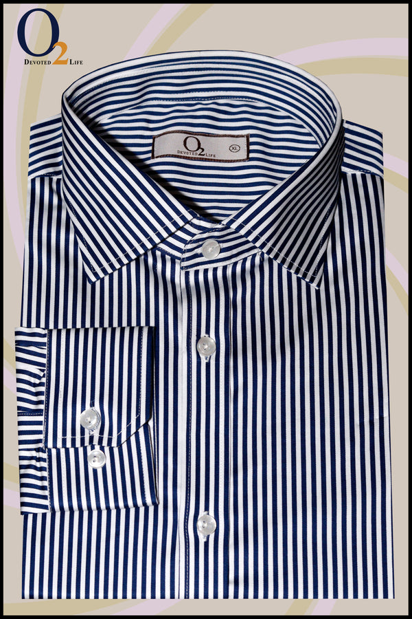 Men's Formal Stripe Cotton Shirt