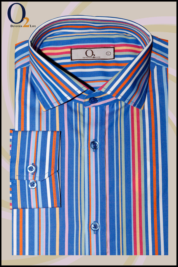 Men's Formal Stripe Cotton Shirt