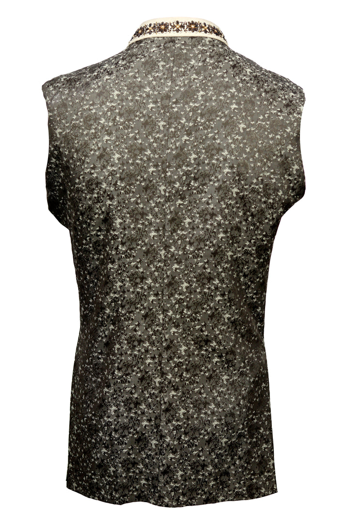 Digital Printed Art Silk Ethnic Vest ENVY