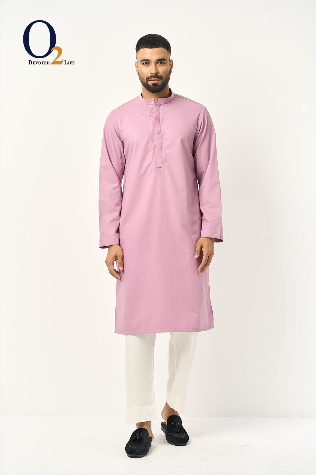 Light Pink Zardozi Panjabi