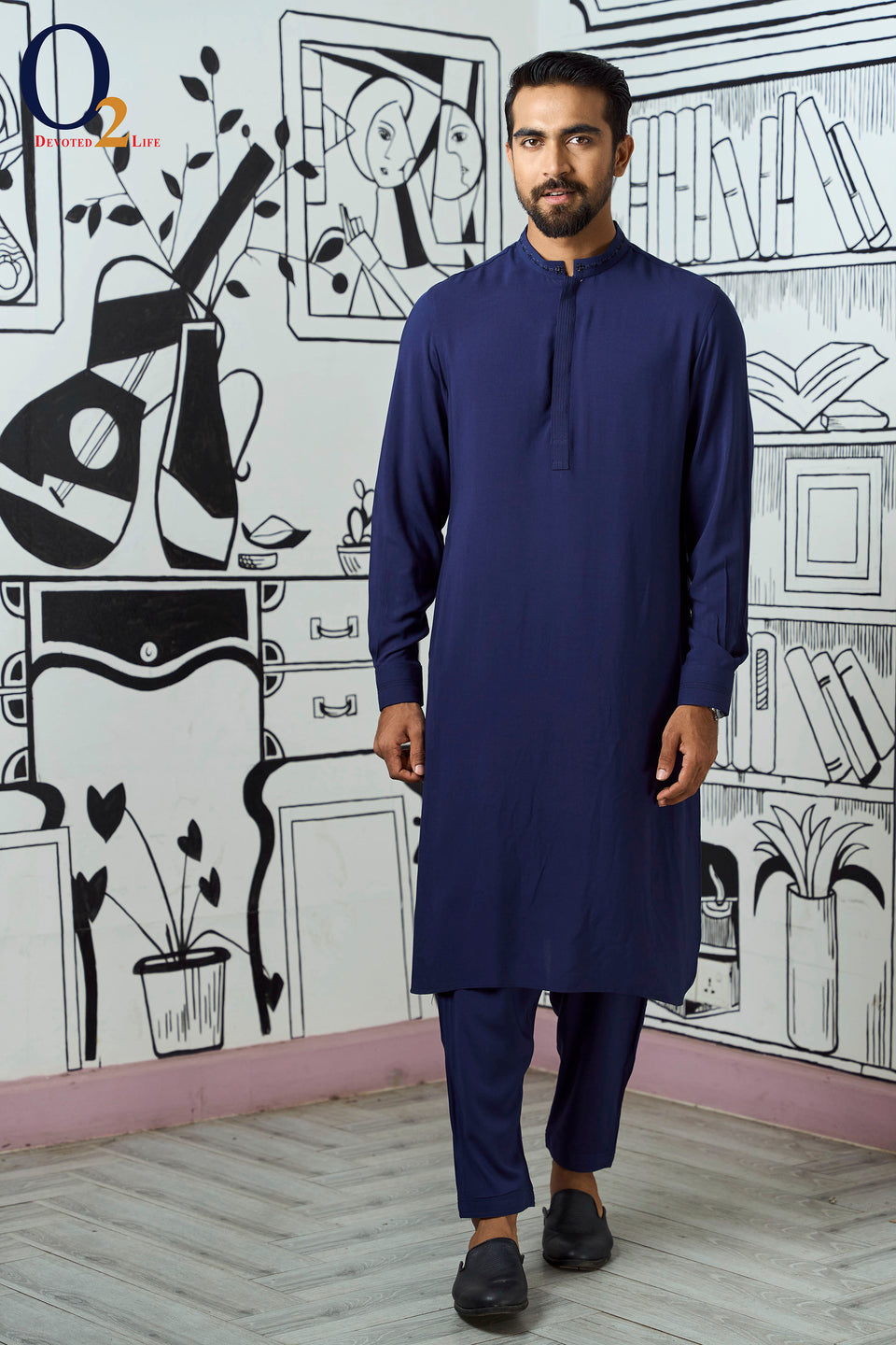 Men's Premium Linen Regular Fit Kabli Set