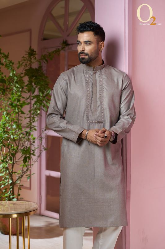 Men's zardozi  handwork classic fit panjabi