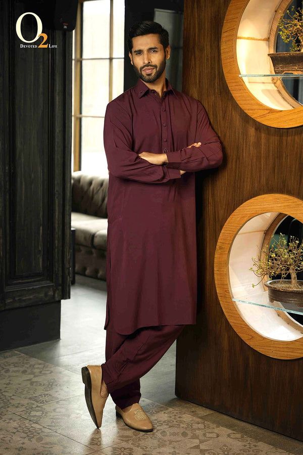 Men’s Regular Fit Panjabi Zardozi Work Kabli Set