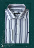 Load image into Gallery viewer, Mens White Blue Striped Shirt