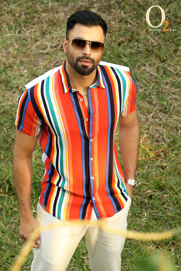 Orange Half Sleeve Shirt ENVY