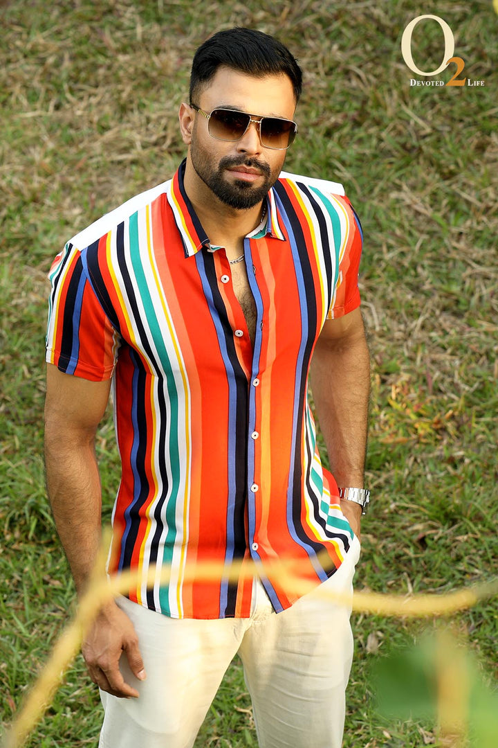 Orange Half Sleeve Shirt ENVY