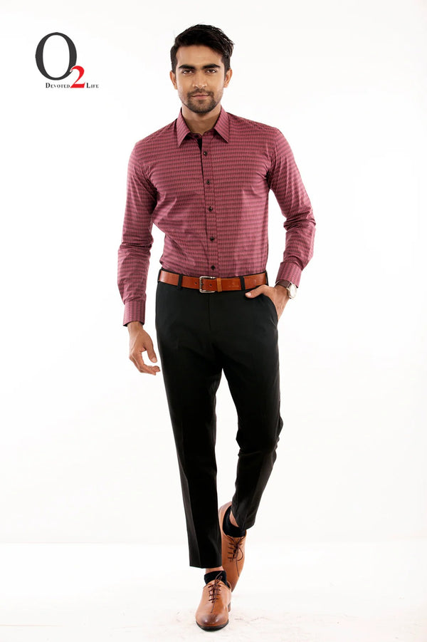 Burgundy Full Sleeve Shirt