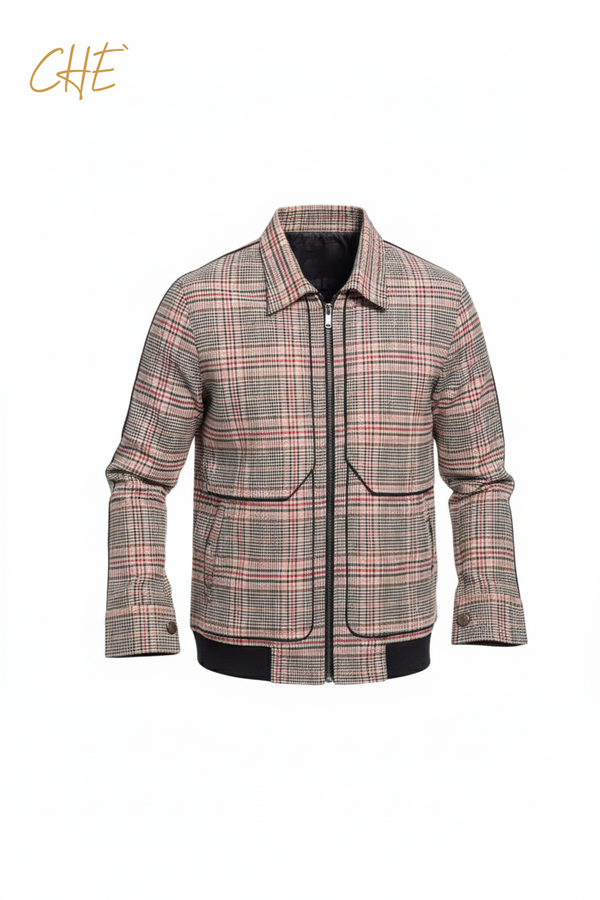 Men's Reversible Jacket With Check Pattern ENVY