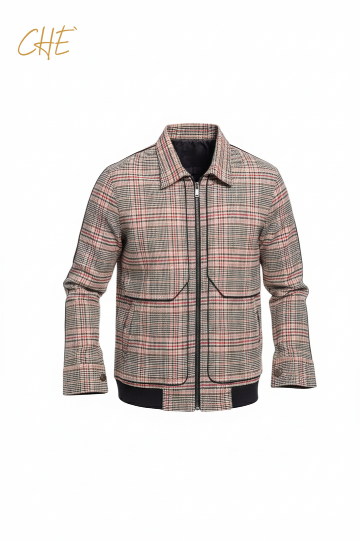 Men's Reversible Jacket With Check Pattern ENVY