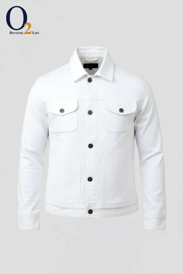 White Denim Trucker Jacket ENVY