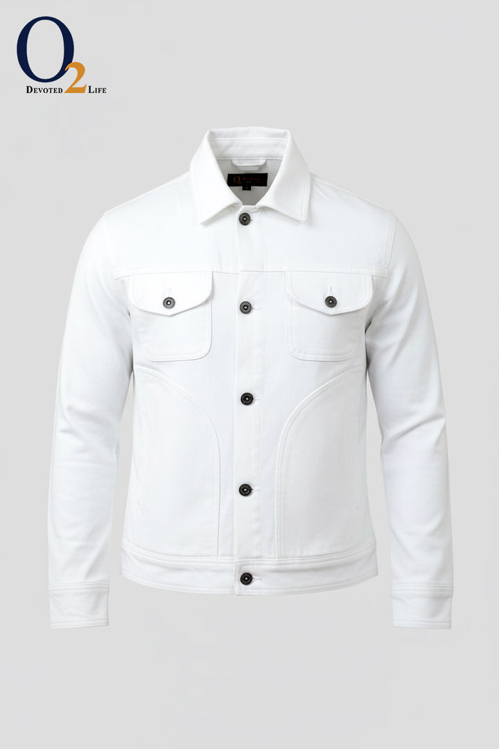 White Denim Trucker Jacket ENVY