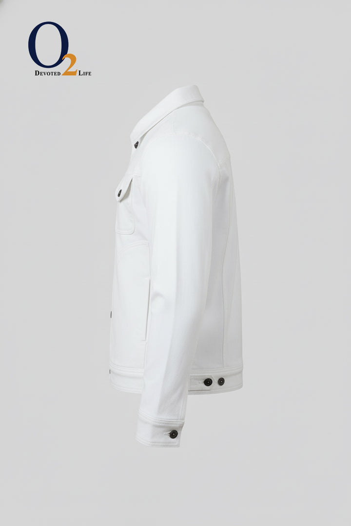 White Denim Trucker Jacket ENVY