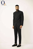 Load image into Gallery viewer, Exclusive Zardozi Work Prince Coat in Black