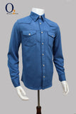Load image into Gallery viewer, FEATHER NAPPA WESTERN SHIRT