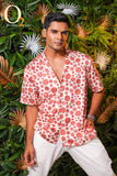Stylish Male Shirt Top Anti-pilling Men Shirt Buttons Placket Summer Casual Men Shirt Top Versatile