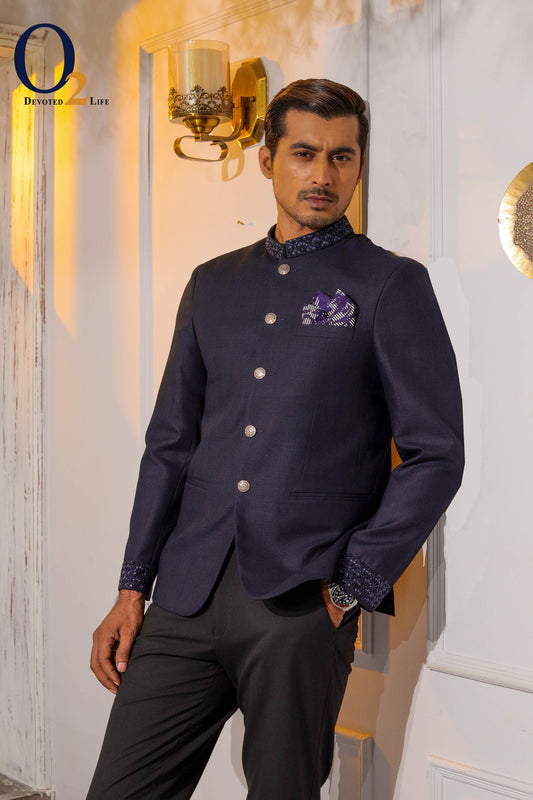 Navy Blue Exclusive Prince Coat